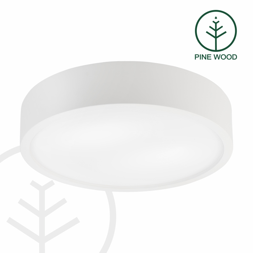 Laelamp NATURAL 3xE27/15W/230V, läbimõõt 37,5 cm, mänd/valge