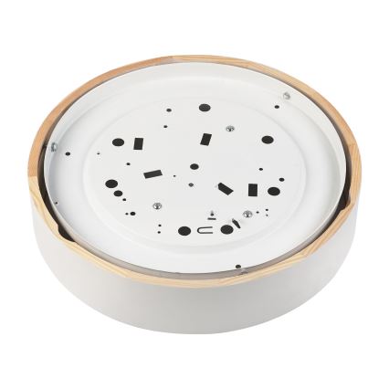 Laelamp NATURAL 3xE27/15W/230V, läbimõõt 37,5 cm, mänd/valge