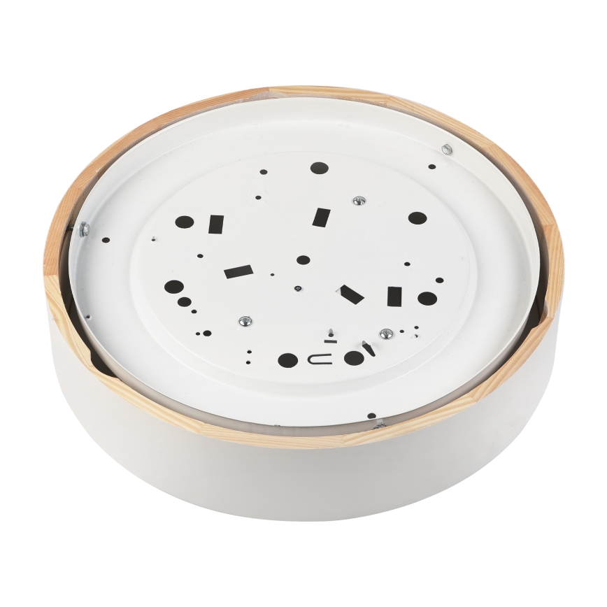 Laelamp NATURAL 3xE27/15W/230V, läbimõõt 37,5 cm, mänd/valge