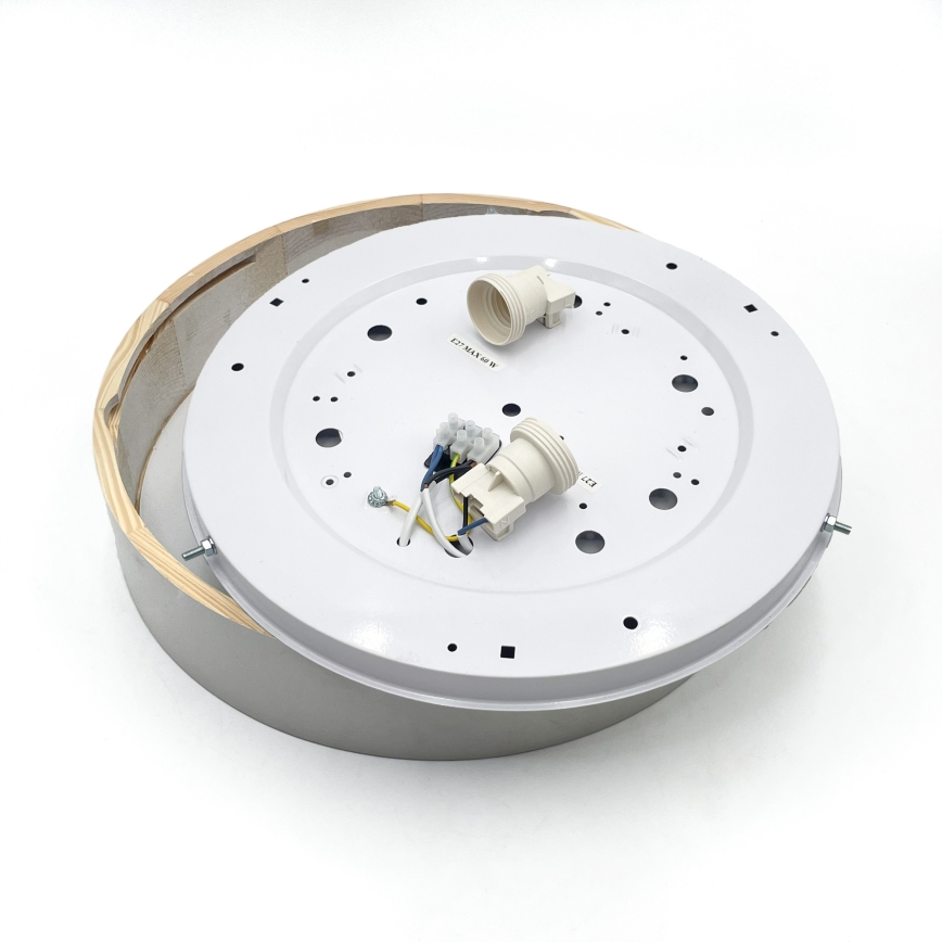 Laelamp NATURAL 3xE27/15W/230V, läbimõõt 37,5 cm, mänd/valge