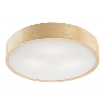 Laelamp NATURAL 3xE27/60W/230V, läbimõõt 47,5 cm, männipuidust