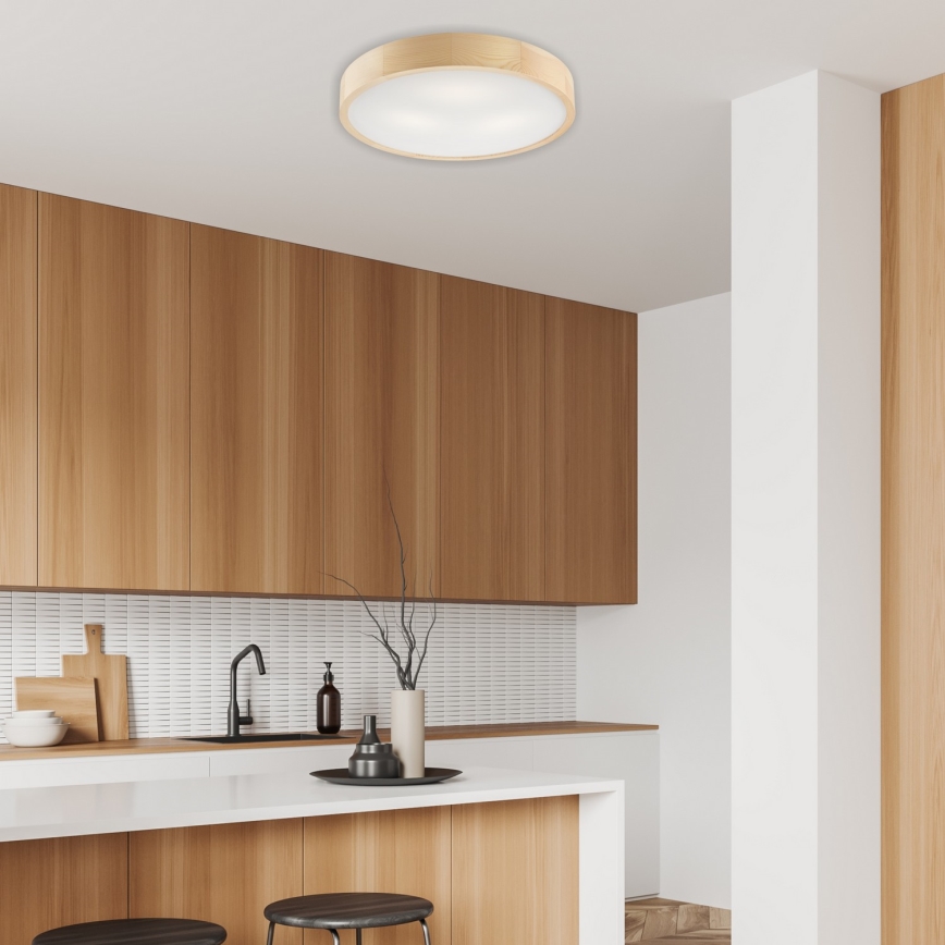 Laelamp NATURAL 3xE27/60W/230V, läbimõõt 47,5 cm, männipuit