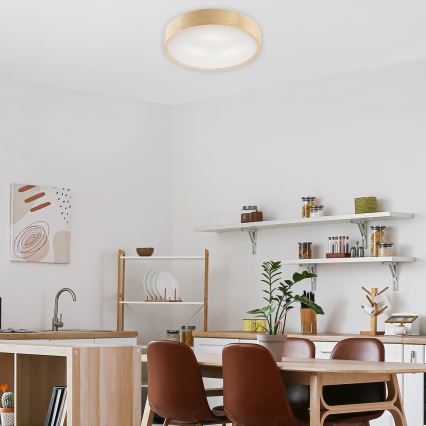 Laelamp NATURAL 3xE27/60W/230V, läbimõõt 47,5 cm, männipuit