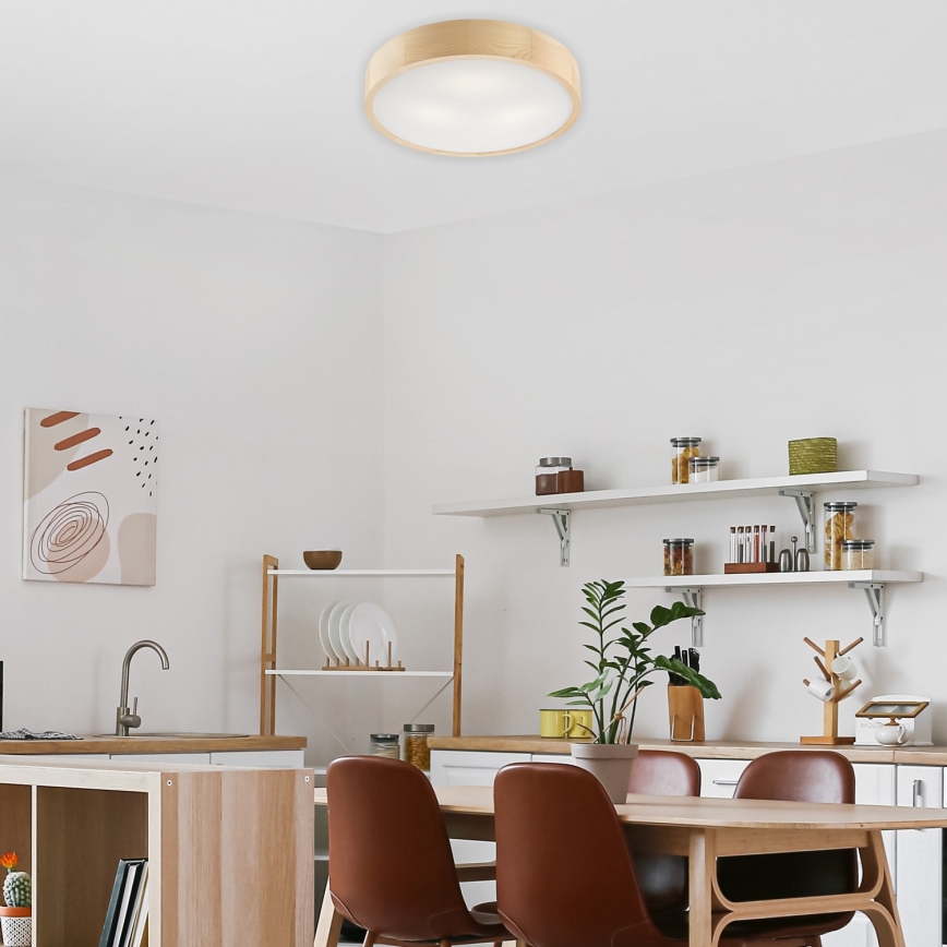 Laelamp NATURAL 3xE27/60W/230V, läbimõõt 47,5 cm, männipuit