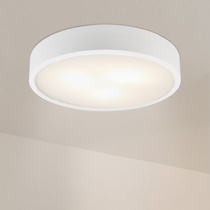 Laelamp NATURAL 5xE27/15W/230V, läbimõõt 47,5 cm, männipuit/valge