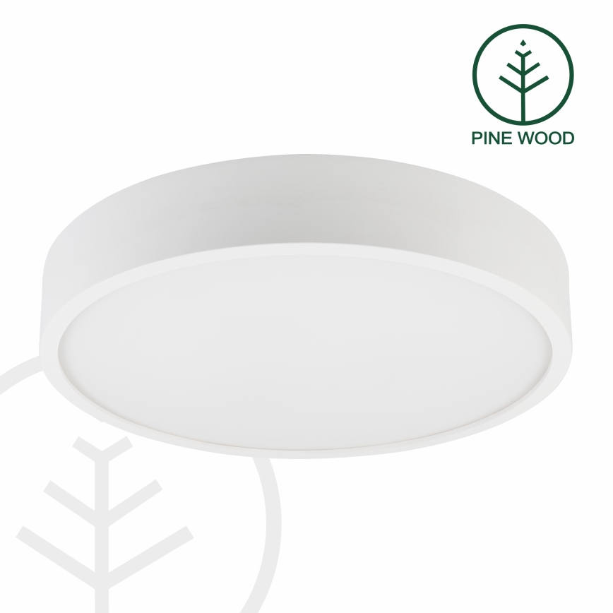 Laelamp NATURAL 5xE27/15W/230V, läbimõõt 47,5 cm, männipuit/valge