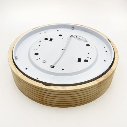 Laelamp NATURAL MODERN 2xE27/15W/230V, läbimõõt 37,5 cm, männiwood