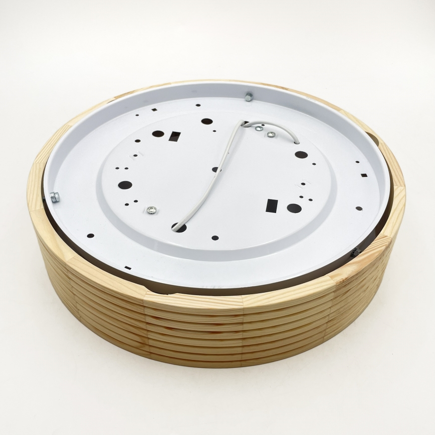 Laelamp NATURAL MODERN 2xE27/15W/230V, läbimõõt 37,5 cm, männiwood