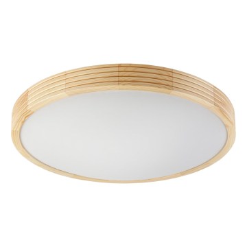 Laelamp NATURAL MODERN SLIM 3xE27/15W/230V, läbimõõt 47,5 cm, männipuit