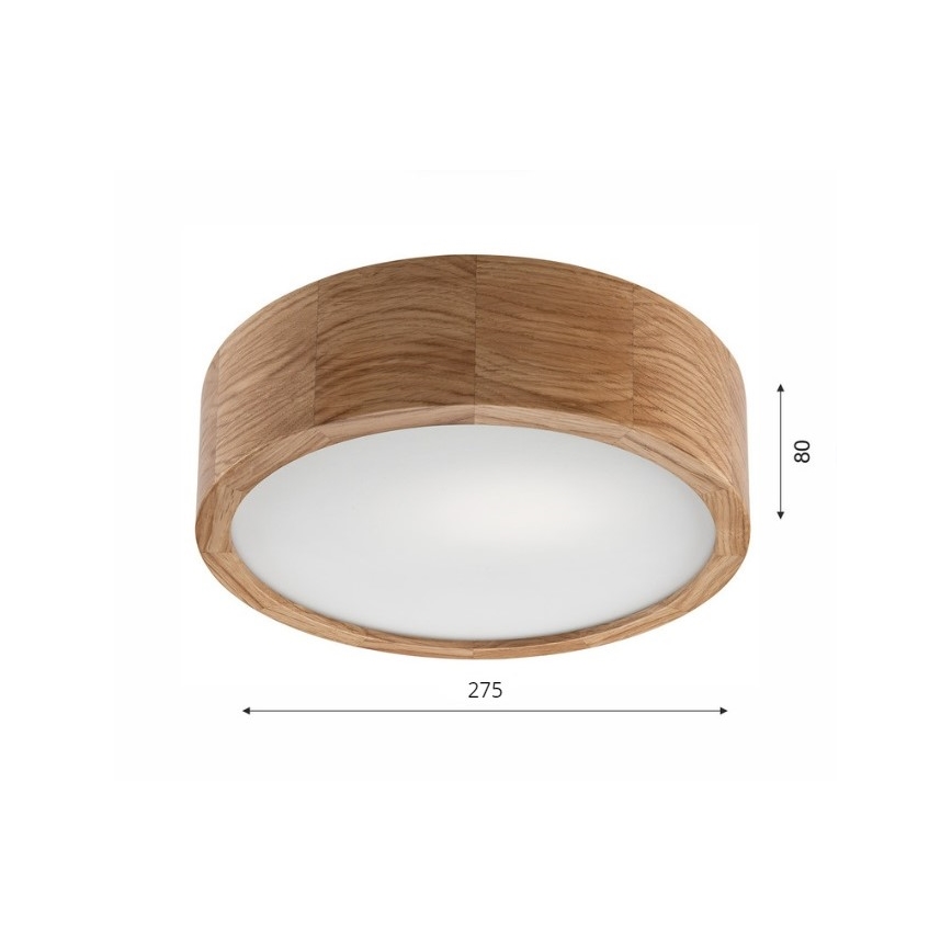 Laevalgusti OAK 1xE27/60W/230V tamm ? 27,5 cm