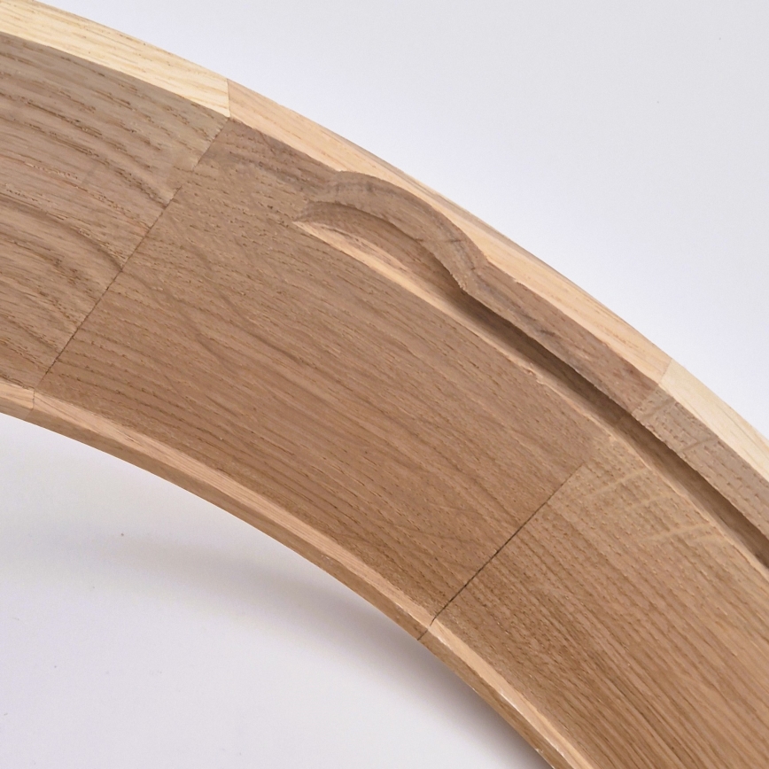 Vannitoa laelamp OAK, 2 x E27 / 15 W / 230 V, IP54, tamm, läbimõõt 27 cm — stiilne, niiskuskindel ja vastupidav