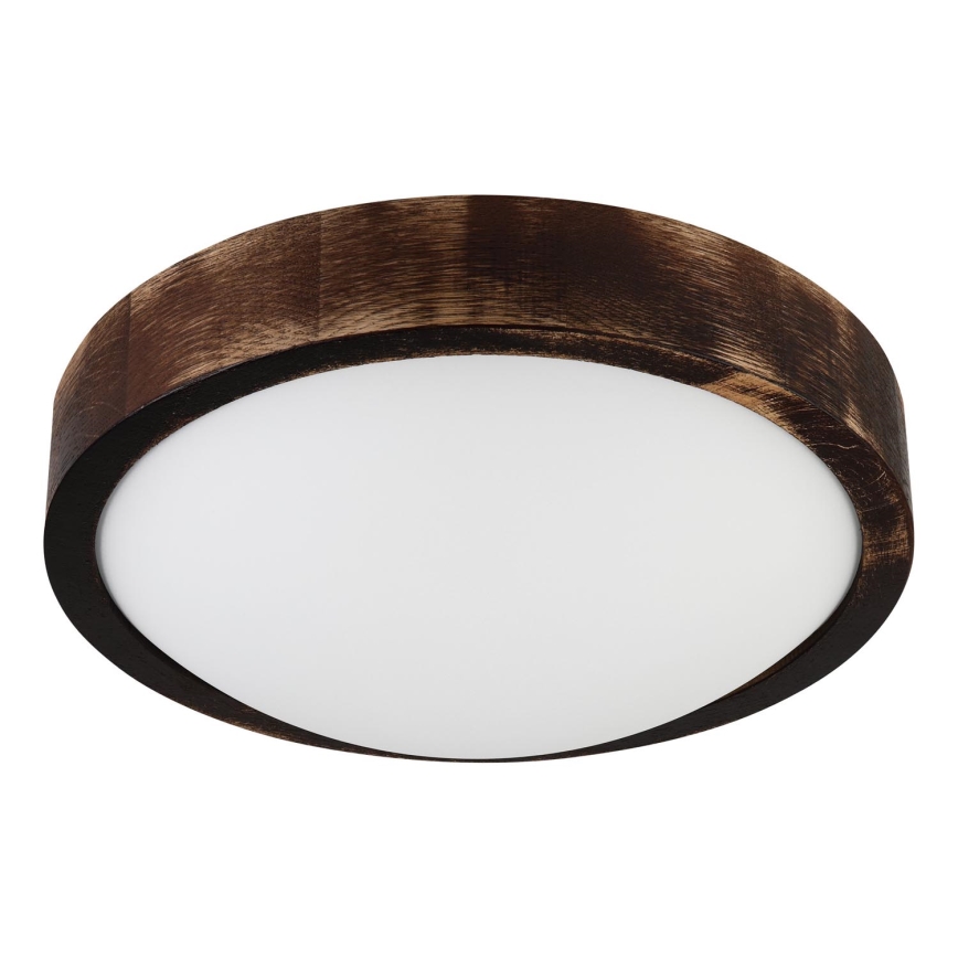 Laelamp OAK SLIM 1xE27/15W/230V läbimõõt 27 cm tamm/tumepruun