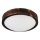 Laelamp OAK SLIM 1xE27/15W/230V läbimõõt 27 cm tamm/tumepruun