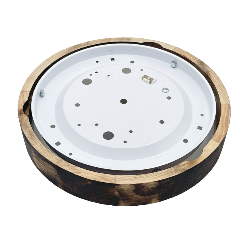 Laelamp OAK SLIM 1xE27/15W/230V läbimõõt 27 cm tamm/tumepruun