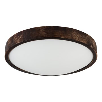 Laelamp OAK SLIM 2xE27/15W/230V, läbimõõt 37 cm, tamm/tumepruun