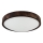 Laelamp OAK SLIM 2xE27/15W/230V, läbimõõt 37 cm, tamm/tumepruun