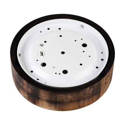 Laevalgusti OAK SMOKY 1xE27/15W/230V ? 27,5 cm tamm/tumepruun
