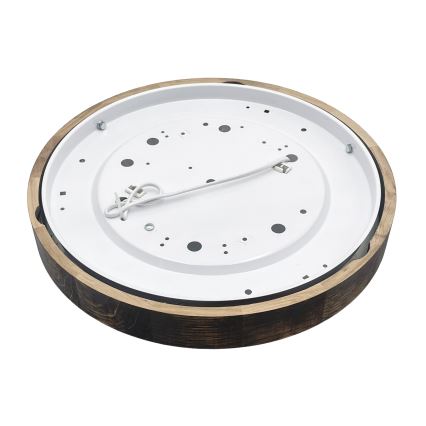 Laelamp OAK SMOKY SLIM 2xE27/15W/230V läbimõõt 37 cm tamm/tumepruun