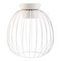 Laelamp OVELLA 1xGX53/10W/230V Ø 25 cm kreemvalge