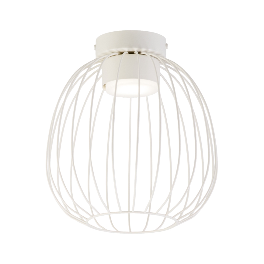 Laelamp OVELLA 1xGX53/10W/230V Ø 25 cm kreemvalge