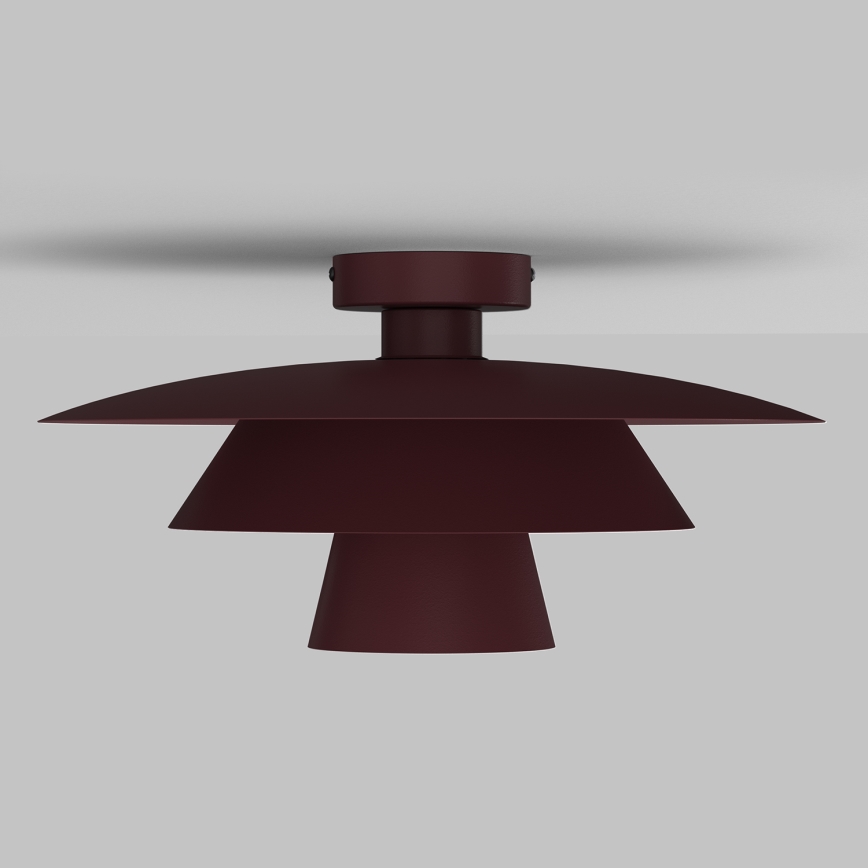 Laelamp PLATO 1xE27/15W/230V, läbimõõt 32 cm, bordoopunane