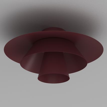 Laelamp PLATO 1xE27/15W/230V, läbimõõt 32 cm, bordoopunane