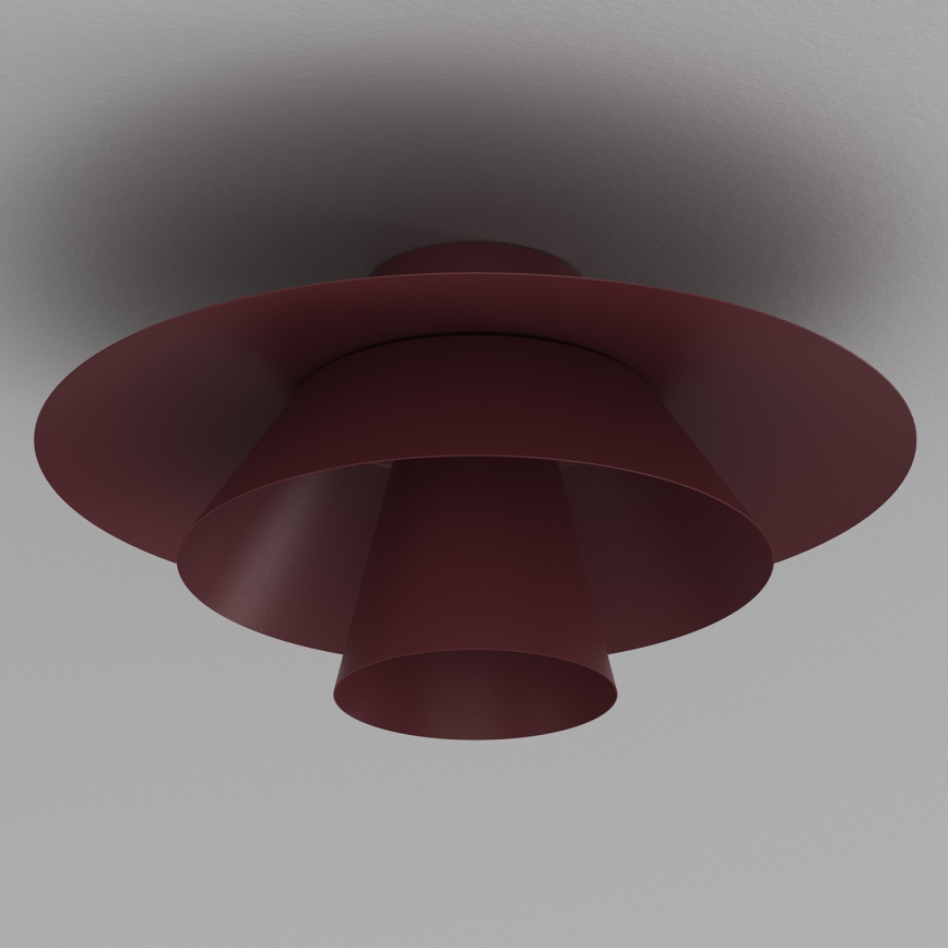 Laelamp PLATO 1xE27/15W/230V, läbimõõt 32 cm, bordoopunane