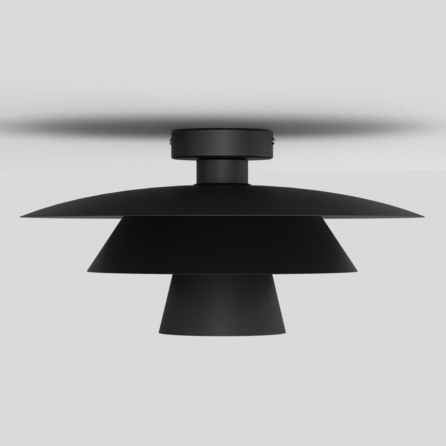 Laelamp PLATO 1xE27/15W/230V, Ø 32 cm, must