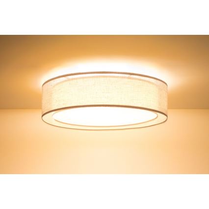 Laelamp PURO 2xE27/40W/230V, läbimõõt 50 cm, beež