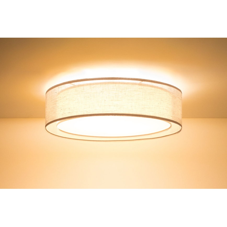 Laelamp PURO 2xE27/40W/230V, läbimõõt 50 cm, beež