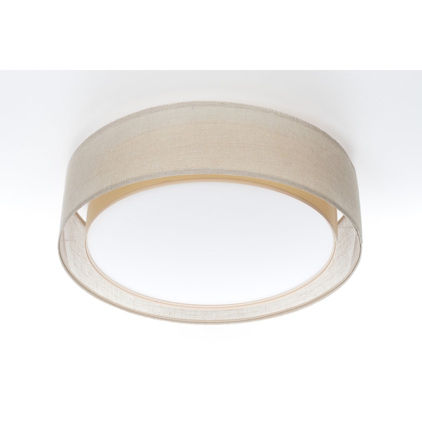 Laelamp PURO 2xE27/40W/230V, läbimõõt 50 cm, beež