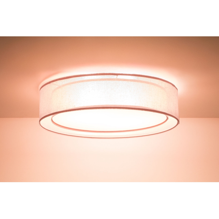 Laelamp PURO 2xE27/40W/230V, läbimõõt 50 cm, roosa