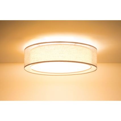 Laelamp PURO 2xE27/40W/230V läbimõõt 60 cm beež