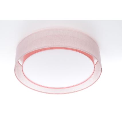 Laelamp PURO 2xE27/40W/230V Ø 60 cm roosa