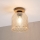 Laelamp ROCCO WOOD 1xE27/15W/230V tamm/suitsu-beež läbimõõt 18 cm