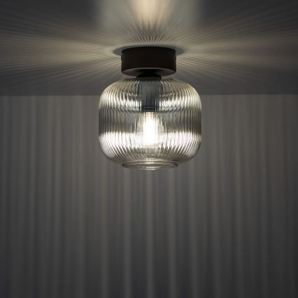 Laelamp SALVIA 1xE14/10W/230V läbimõõt 15 cm pruun/suitsupruun