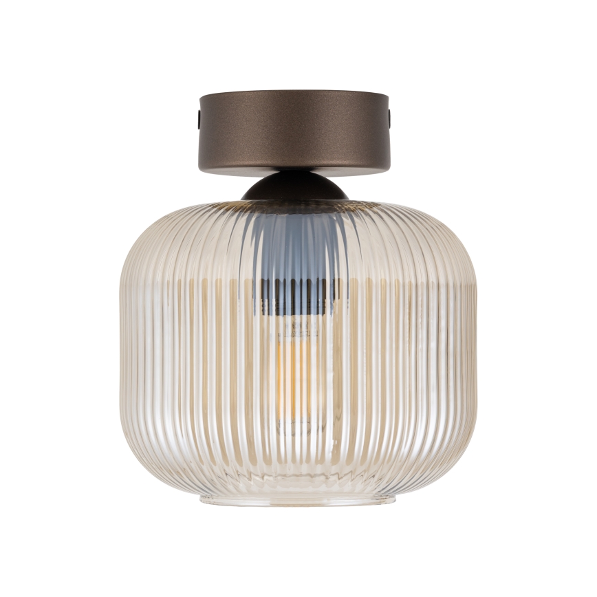 Laelamp SALVIA 1xE14/10W/230V läbimõõt 15 cm pruun/suitsupruun