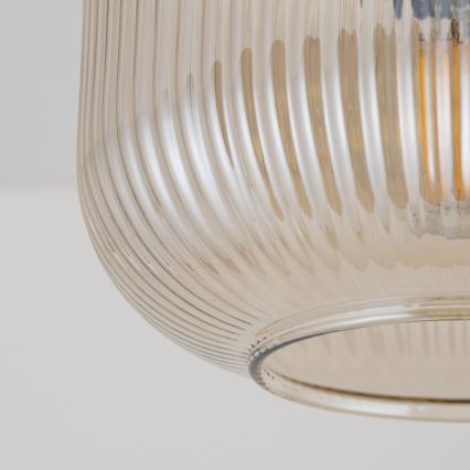 Laelamp SALVIA 1xE14/10W/230V läbimõõt 15 cm pruun/suitsupruun