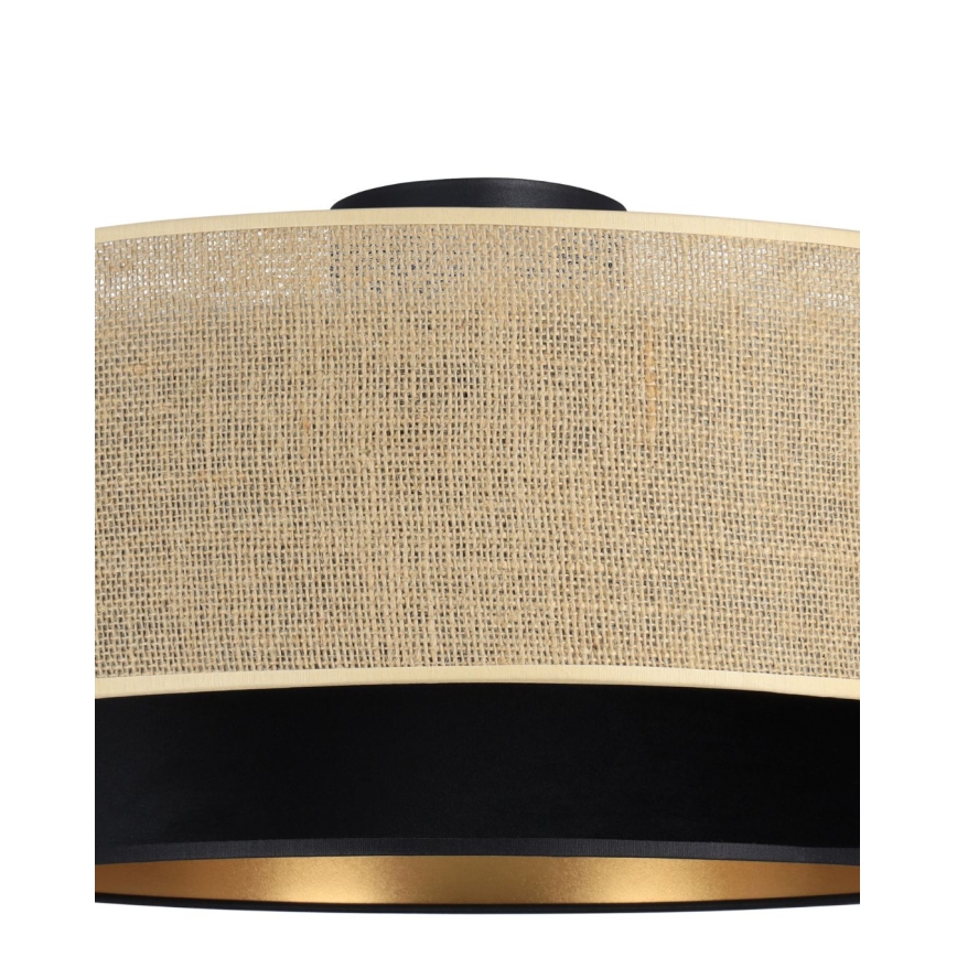 Laelamp SARTA 1xE27/60W/230V läbimõõt 45 cm must/juut