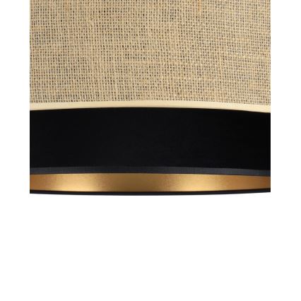 Laelamp SARTA 1xE27/60W/230V läbimõõt 45 cm must/juut