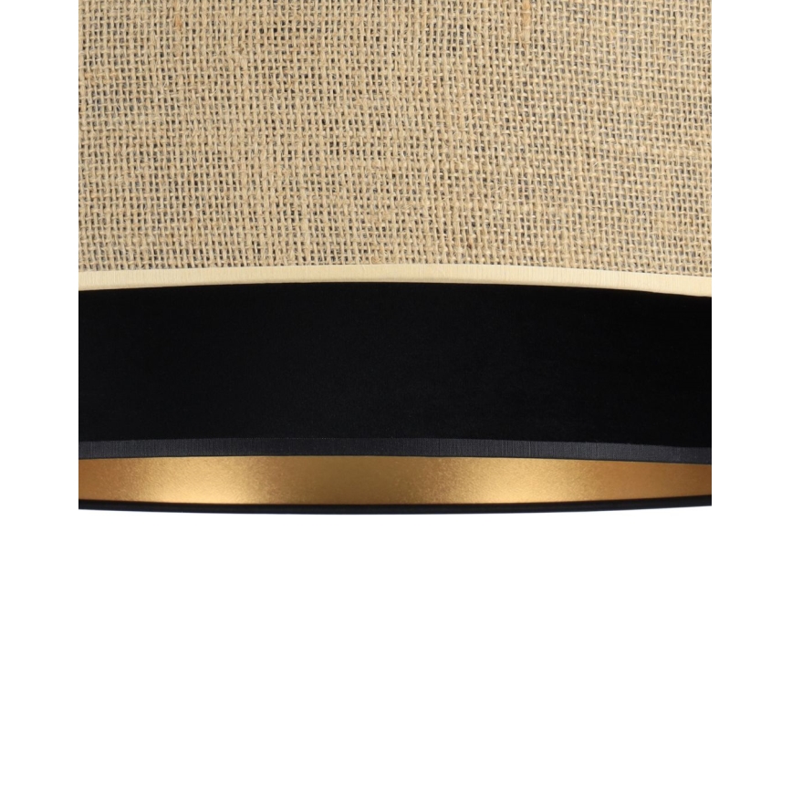 Laelamp SARTA 1xE27/60W/230V läbimõõt 45 cm must/juut