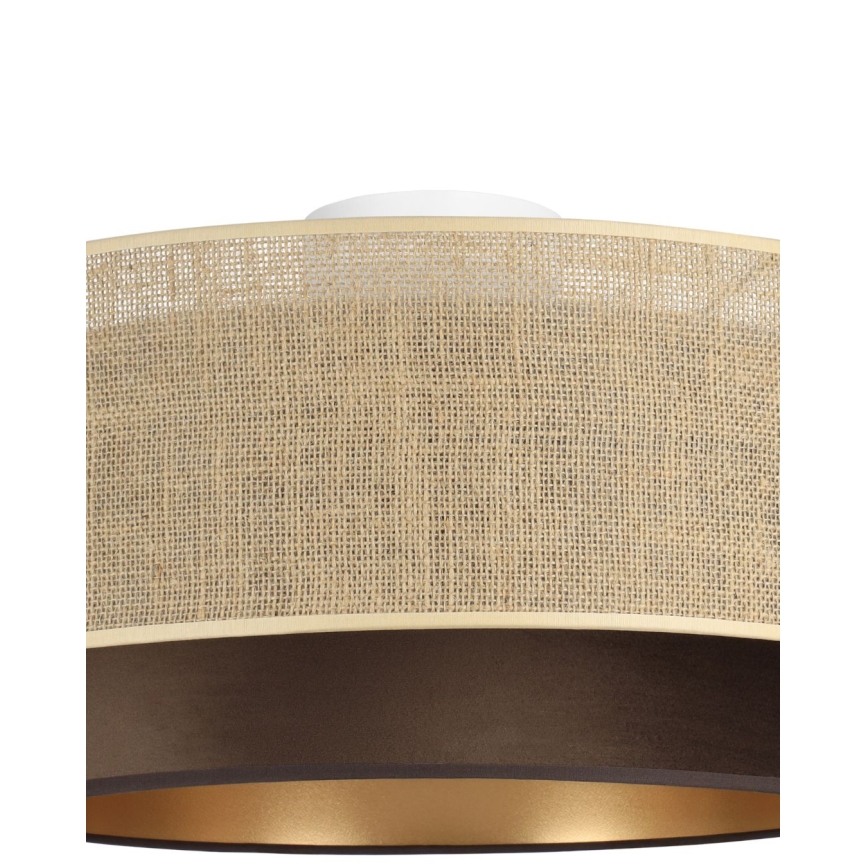 Laelamp SARTA 1xE27/60W/230V läbimõõt 45 cm pruun/juut