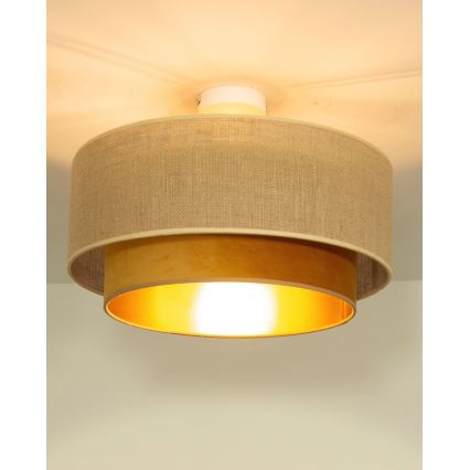Laelamp SARTA 1xE27/60W/230V, läbimõõt 45 cm, vaskne/juut