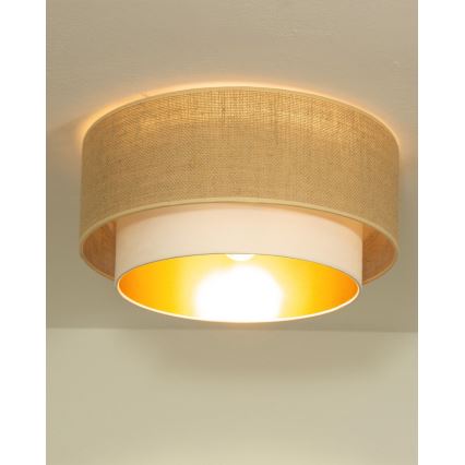 Laelamp SARTA 1xE27/60W/230V Ø 45 cm valge/juut