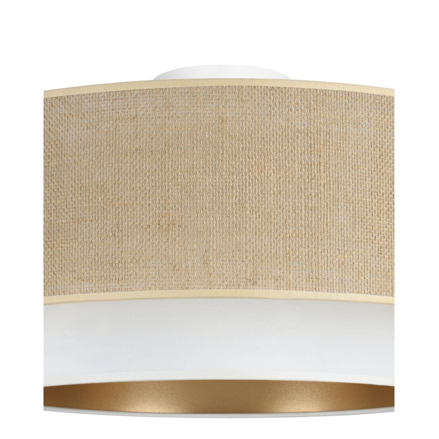 Laelamp SARTA 1xE27/60W/230V Ø 45 cm valge/juut