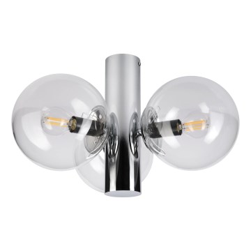 Laelamp SFERIO 3xE14/5W/230V läikiv kroom/läbipaistev