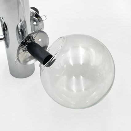 Laelamp SFERIO 3xE14/5W/230V läikiv kroom/läbipaistev