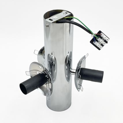 Laelamp SFERIO 3xE14/5W/230V läikiv kroom/läbipaistev