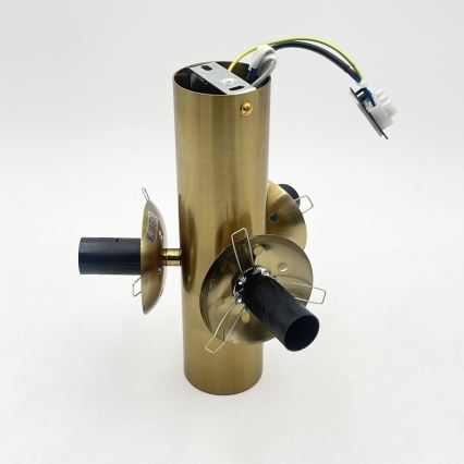 Laelamp SFERIO 3xE14/5W/230V messing/suitsune beež