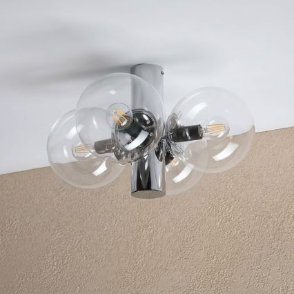Laelamp SFERIO 4xE14/5W/230V läikiv kroom/selge